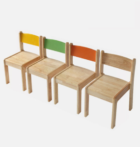 고무나무 의자 (유치) - 색상 택1