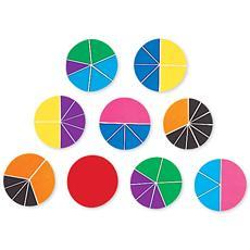 분수 학습기 - 원형 Rainbow Fraction® Deluxe Circles (1 ~ 1/12)
