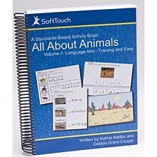 All About Animals Vol 1: Lang Arts (Fine Motor for Difficulty Levels Training and Easy)