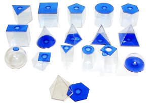 입체도형 모형 17 Shape 3D Geo Solids Set (5.5cm)