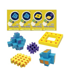 매쓰플레이 3단계 - 결합 4종세트(핀홀퍼즐,크로스퍼즐,6버퍼즐,9버퍼즐)
