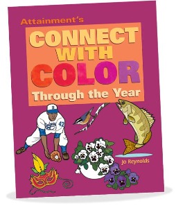 CONNECT WITH COLOR THROUGH THE YEAR - 노인을 위한 색칠 공부 활동 책